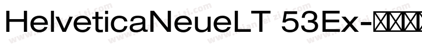 HelveticaNeueLT 53Ex字体转换
